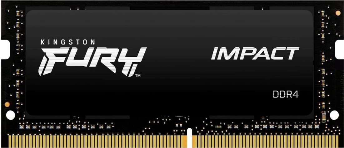 RAM Memorje Kingston FURY Impact DDR4 SODIMM 32GB (2x16GB), 3200MHz, CL20, e zezë