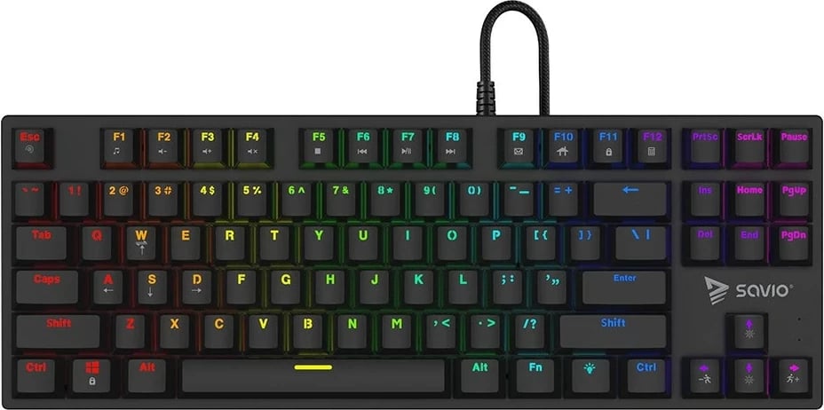 Tastierë mekanike SAVIO Tempest x2 RGB, Outemu BLUE, e zezë