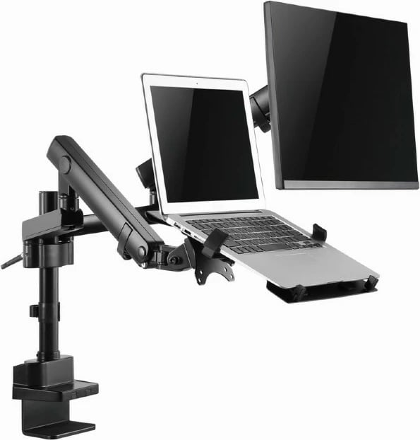 Mbajtëse tavoline Gembird MA-DA3-02 për monitor deri 32" dhe laptop deri 15.6", e zezë