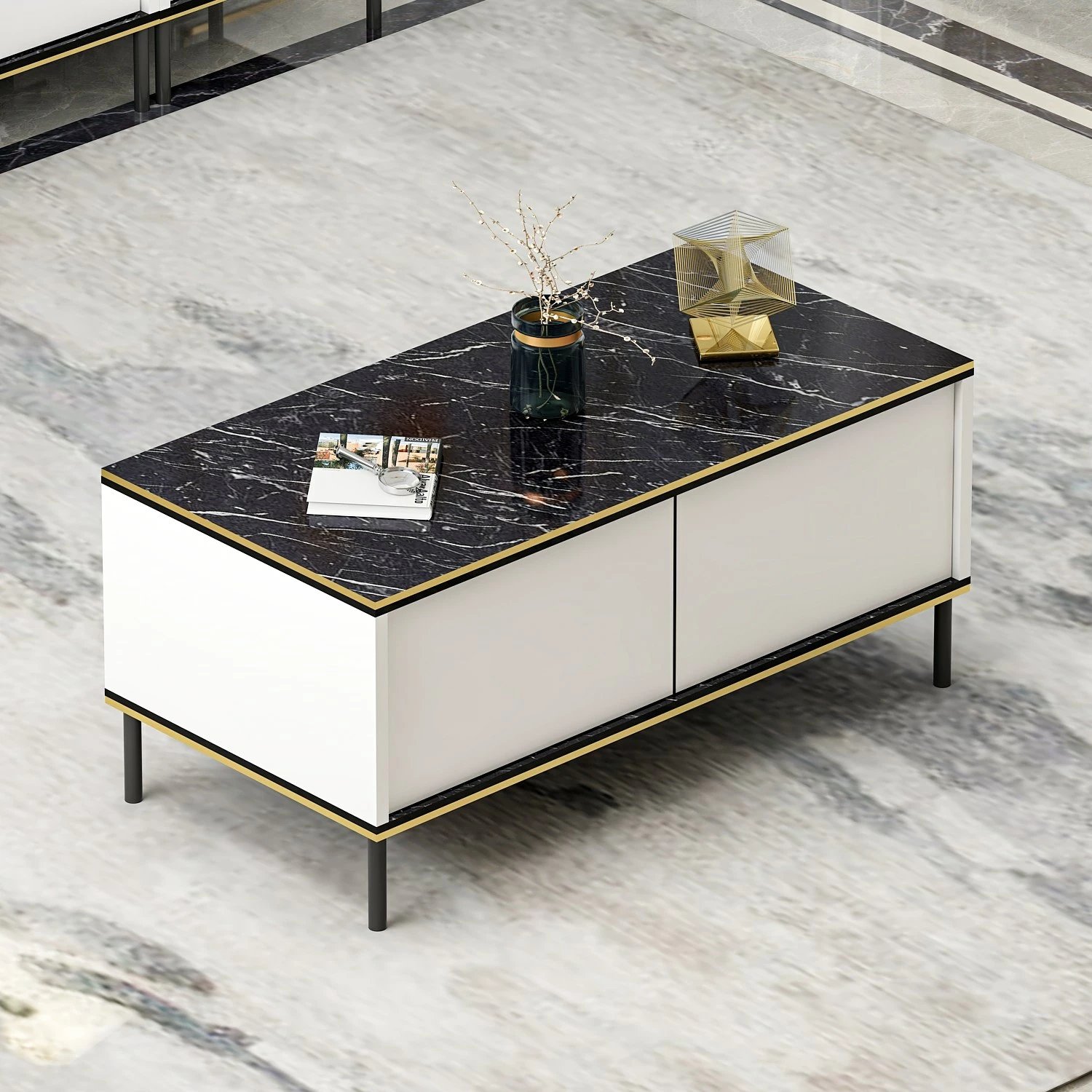 Tavolinë kafeje Hanah Home, Imaj, e bardhë