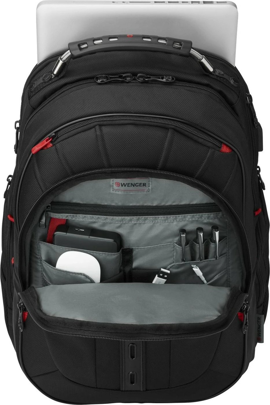 Çantë shpine Wenger Pegasus Deluxe Ballistic 16 inç e zezë