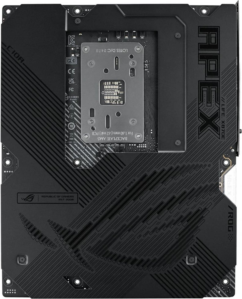 Pllakë amë ASUS ROG CROSSHAIR X870E APEX, Socket AM5, ATX, e zezë Pllakë amë ASUS ROG CROSSHAIR X870E APEX, Socket AM5, ATX, e zezë