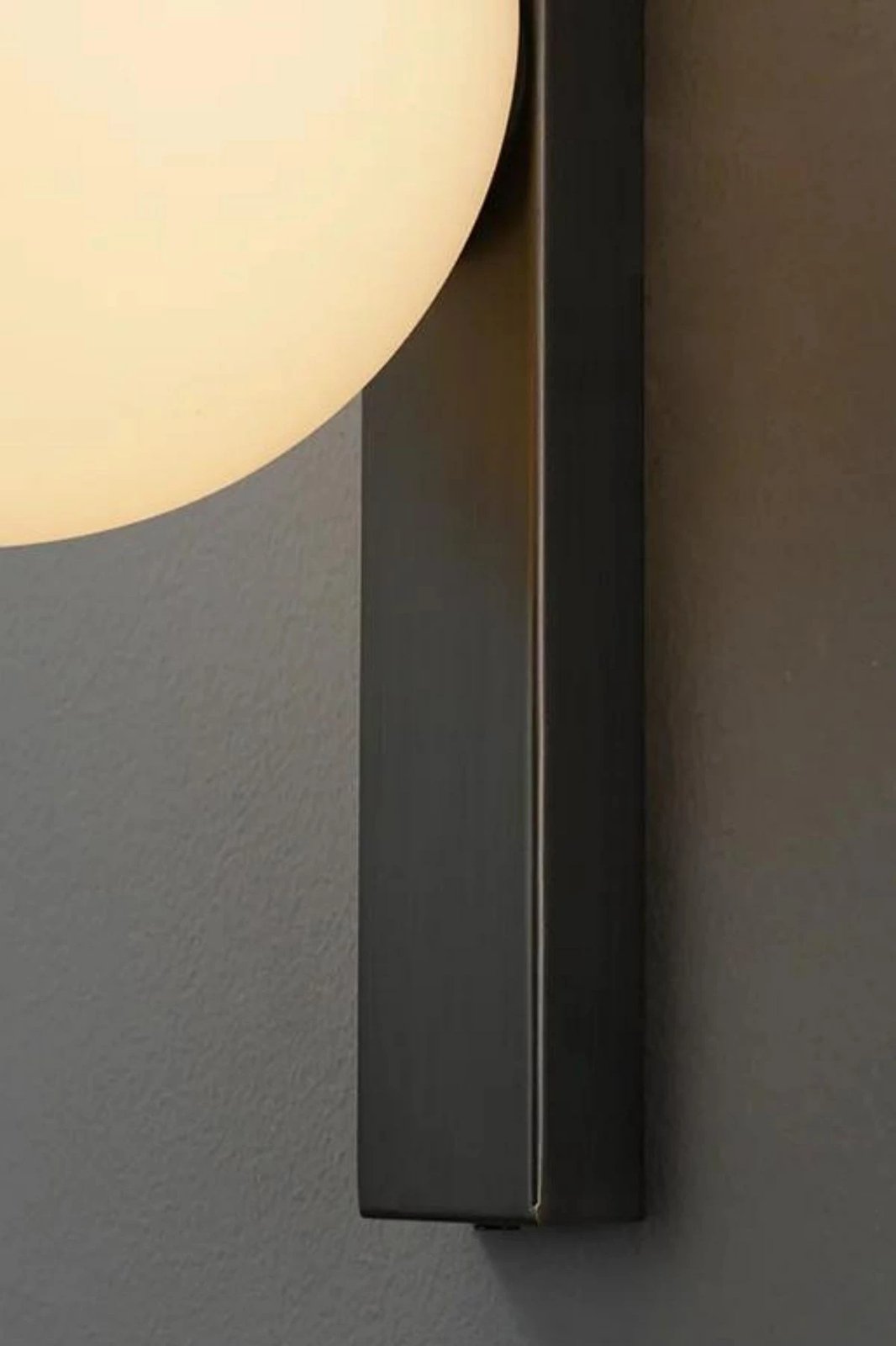 Llambë muri moderne Opviq, e zezë dhe krem, 8879-1P