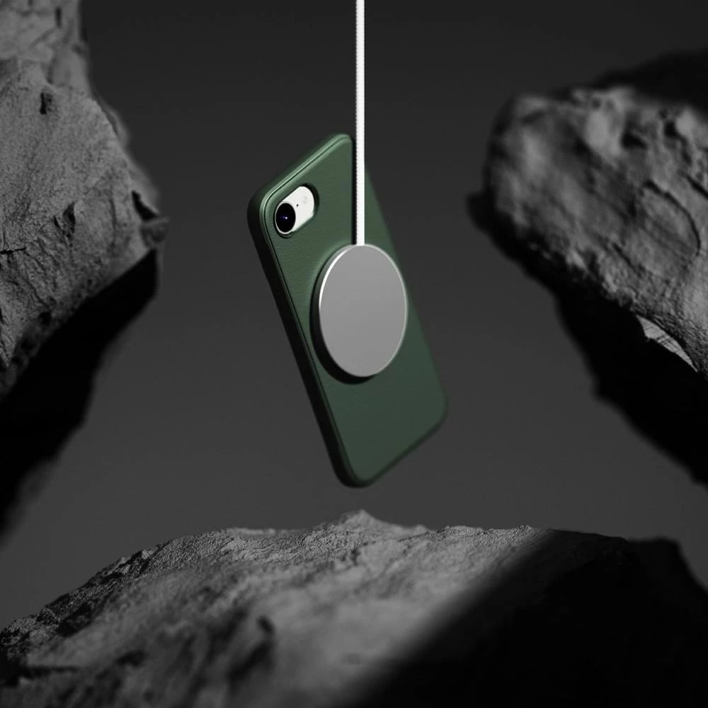 Mbështjellës Ringke Onyx Magnetic MagSafe për iPhone 16e, i gjelbër