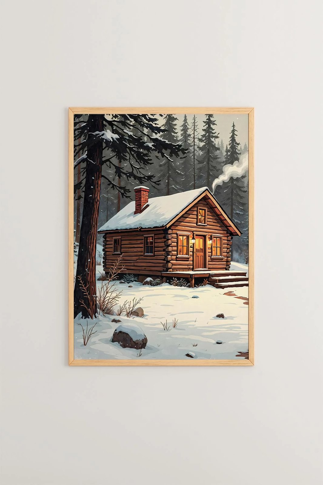 Pikturë dekorative me kornizë, Wallity, Nwyearsngmdl9, shumëngjyrëshe, 33x48cm