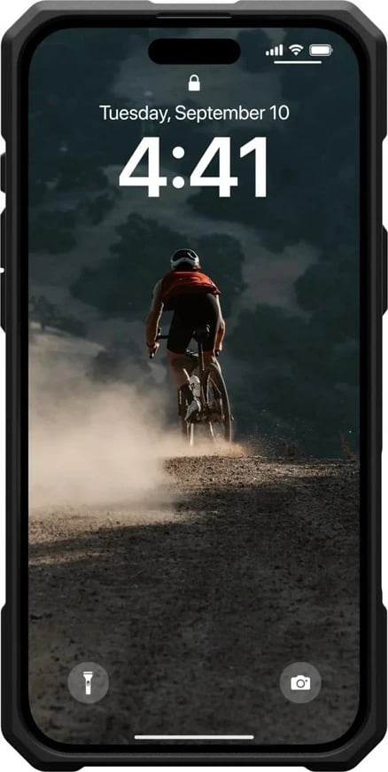 Mbështjellës Urban Armor Gear Monarch Pro kevlar për celular Apple, 6.7", i zi