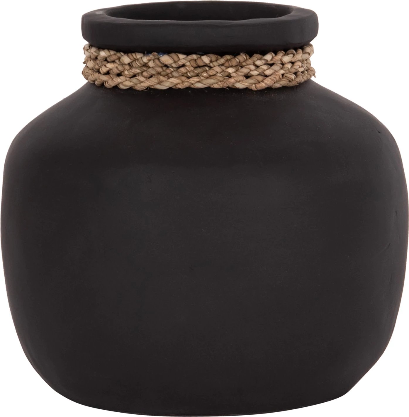 Vazo dekorative tavoline CAMMER, terrakotë, e zezë, FH4687.01S, 22x20cm Vazo dekorative tavoline CAMMER, terrakotë, e zezë, FH4687.01S, 22x20cm