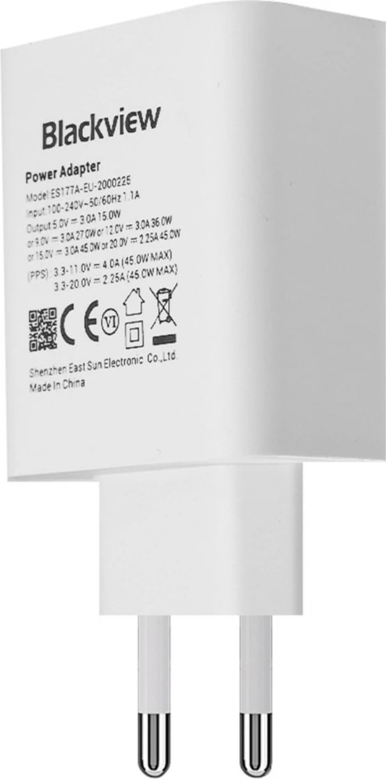 Karikues muri Blackview CHAR-45W/BV, 45W, USB Type-C, Bardhë