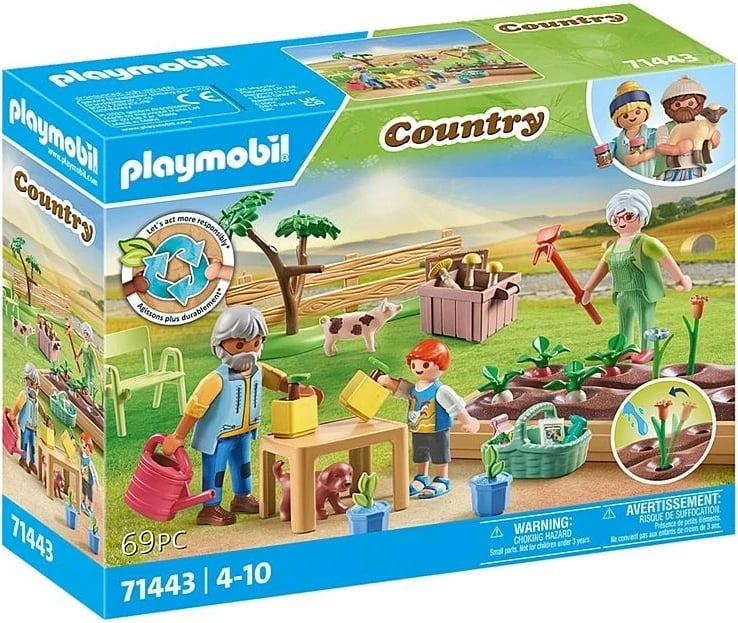 Set figurina Playmobil Country 71443 Kopshti i perimeve te gjyshi, 69 pjesë