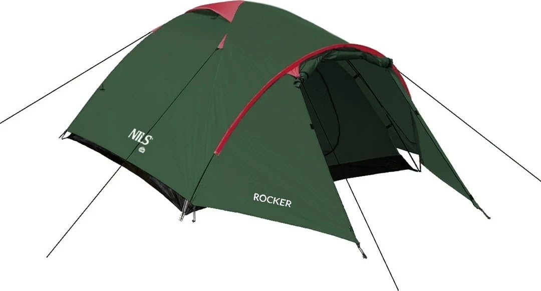 Tendë kampingu NILS eXtreme ROCKER NC6013, 3 persona, Jeshile