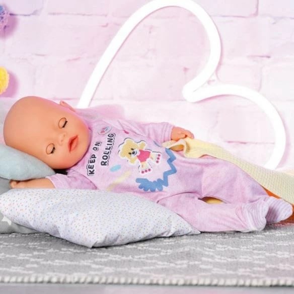 Rroba gjumi për kukulla BABY born, Zapf, 36 cm, rozë, me varëse