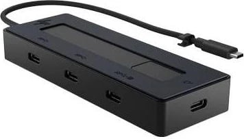 Stacion dokimi HP 4K USB-C Multiport Hub, ngjyrë e zezë
