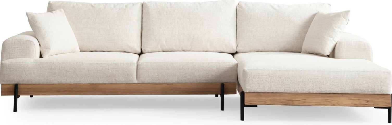 Këndare Atelier del Sofa, Eti Oak, e bardhë, kënd i djathtë