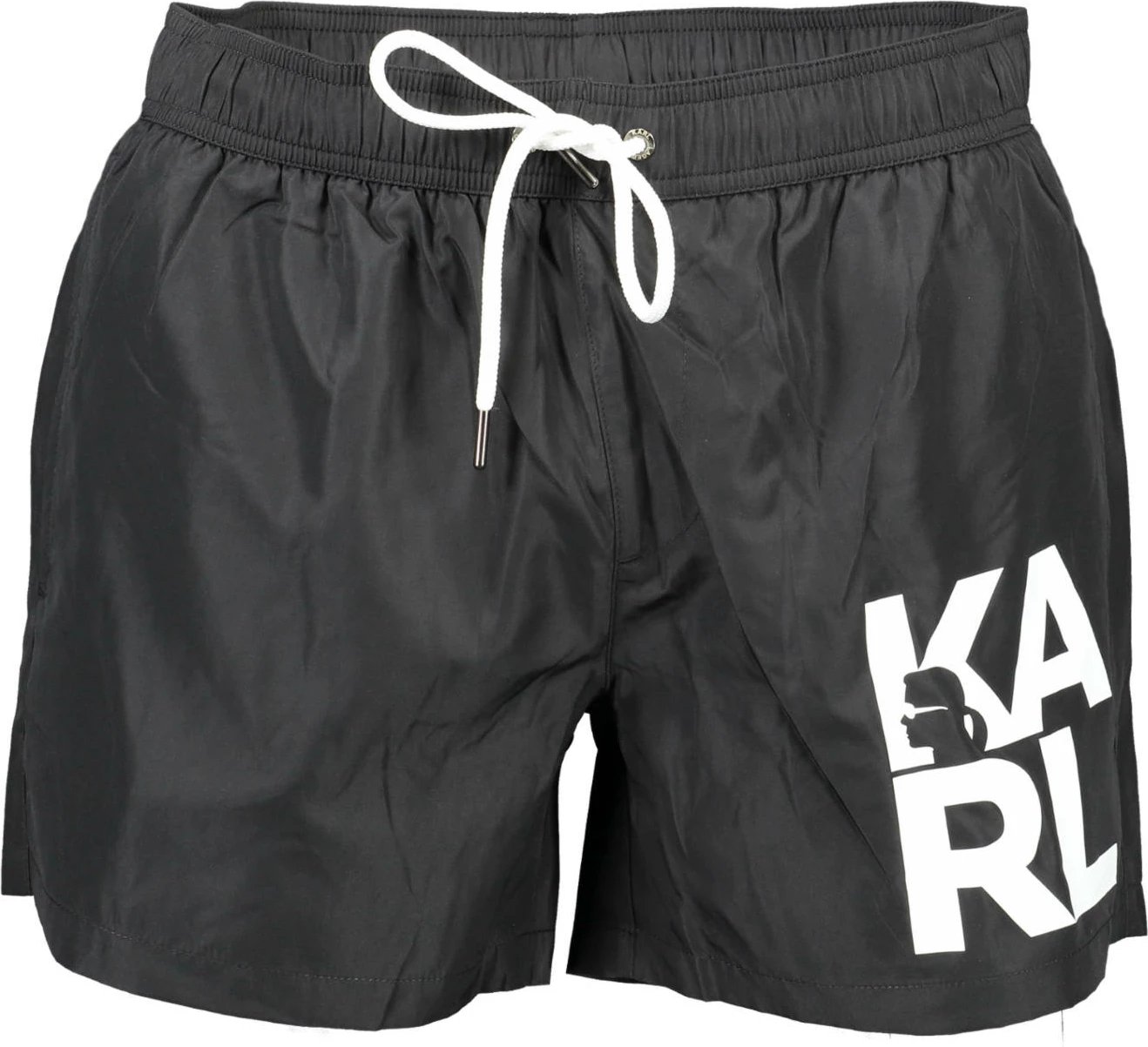 Shorce noti për meshkuj KARL LAGERFELD BEACHWEAR, të zeza