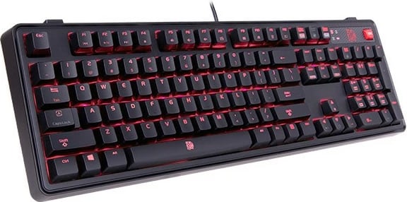 Tastierë mekanike Thermaltake MEKA Pro Cherry MX Blue, full-size, LED, e zezë