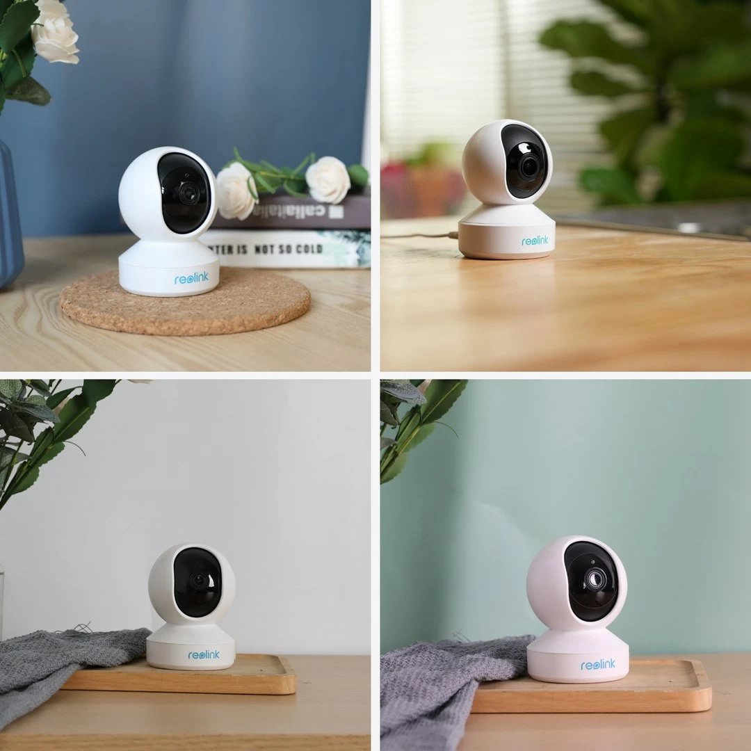 Kamerë sigurie Reolink E Series E320, 3MP, Pan & Tilt, Wi-Fi 2.4 GHz, Bardhë