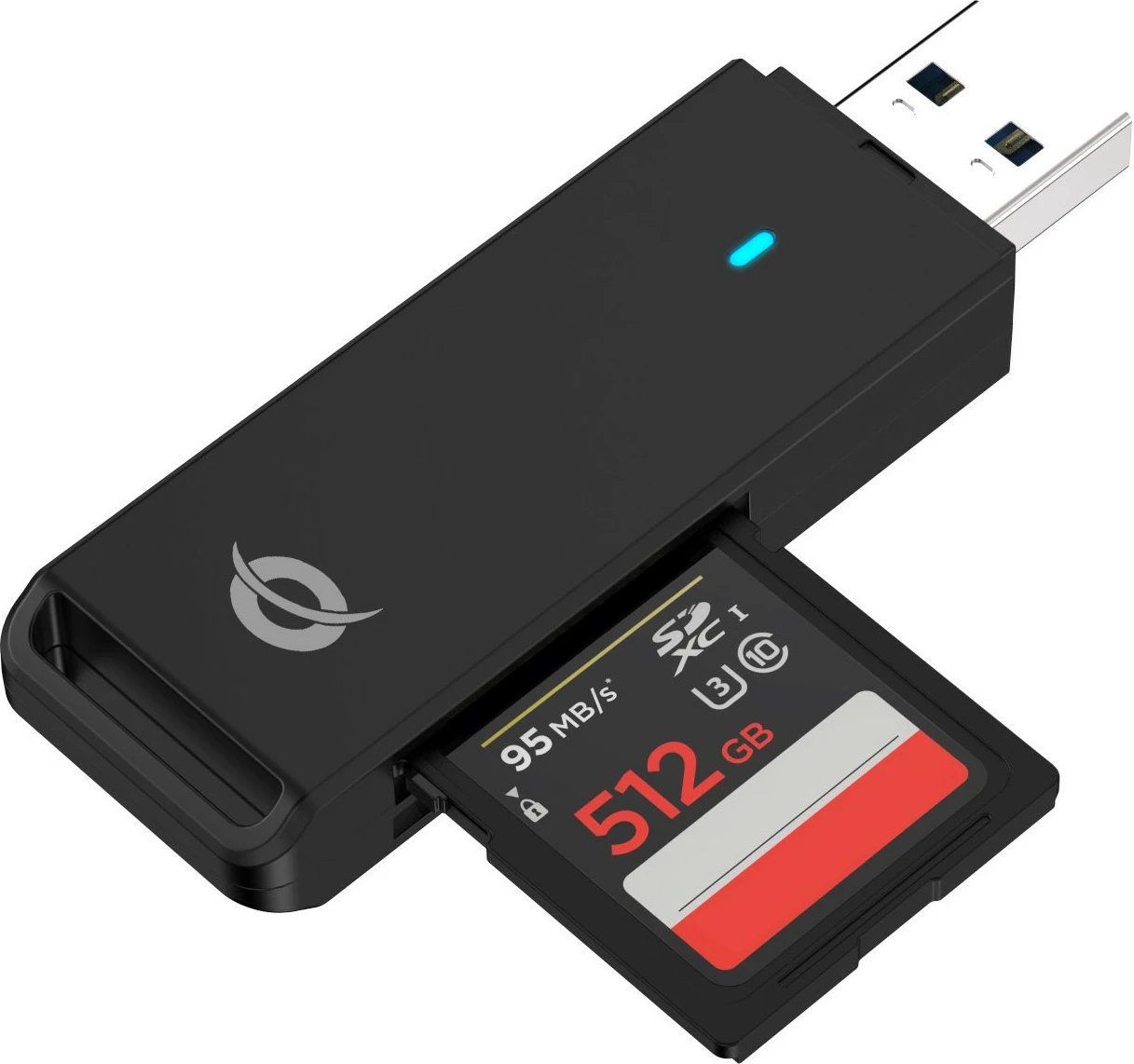 Lexues kartelash Conceptronic USB-A 3.2, Micro SD/SD, i zi