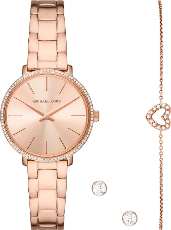 Orë dore MICHAEL KORS Pyper set për femra, rose gold