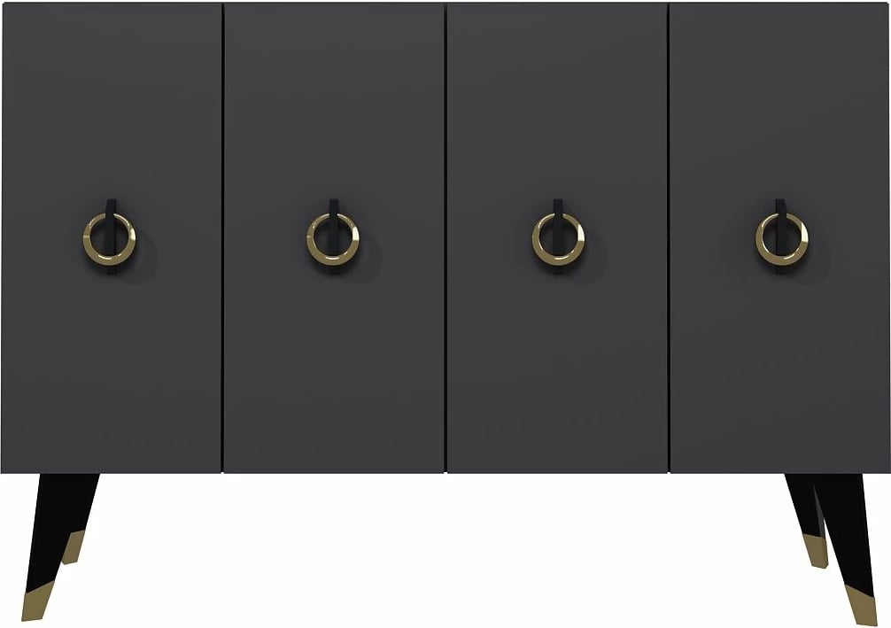 Konsol Skye Decor, anthracite, e zezë, ari, 8184KM-32