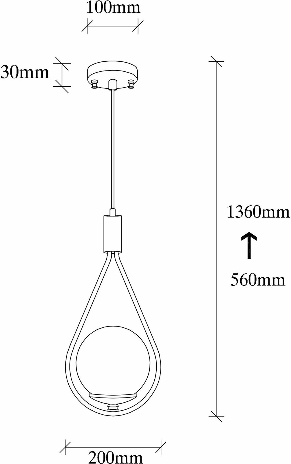 Llambë tavani Opviq, GMN-00008 - LW, e zezë Llambë tavani Opviq, GMN-00008 - LW, e zezë