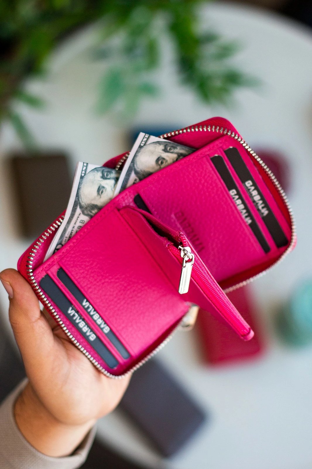 Portofol unisex Zoozie Bags, ngjyrë fuchsia, Sydney