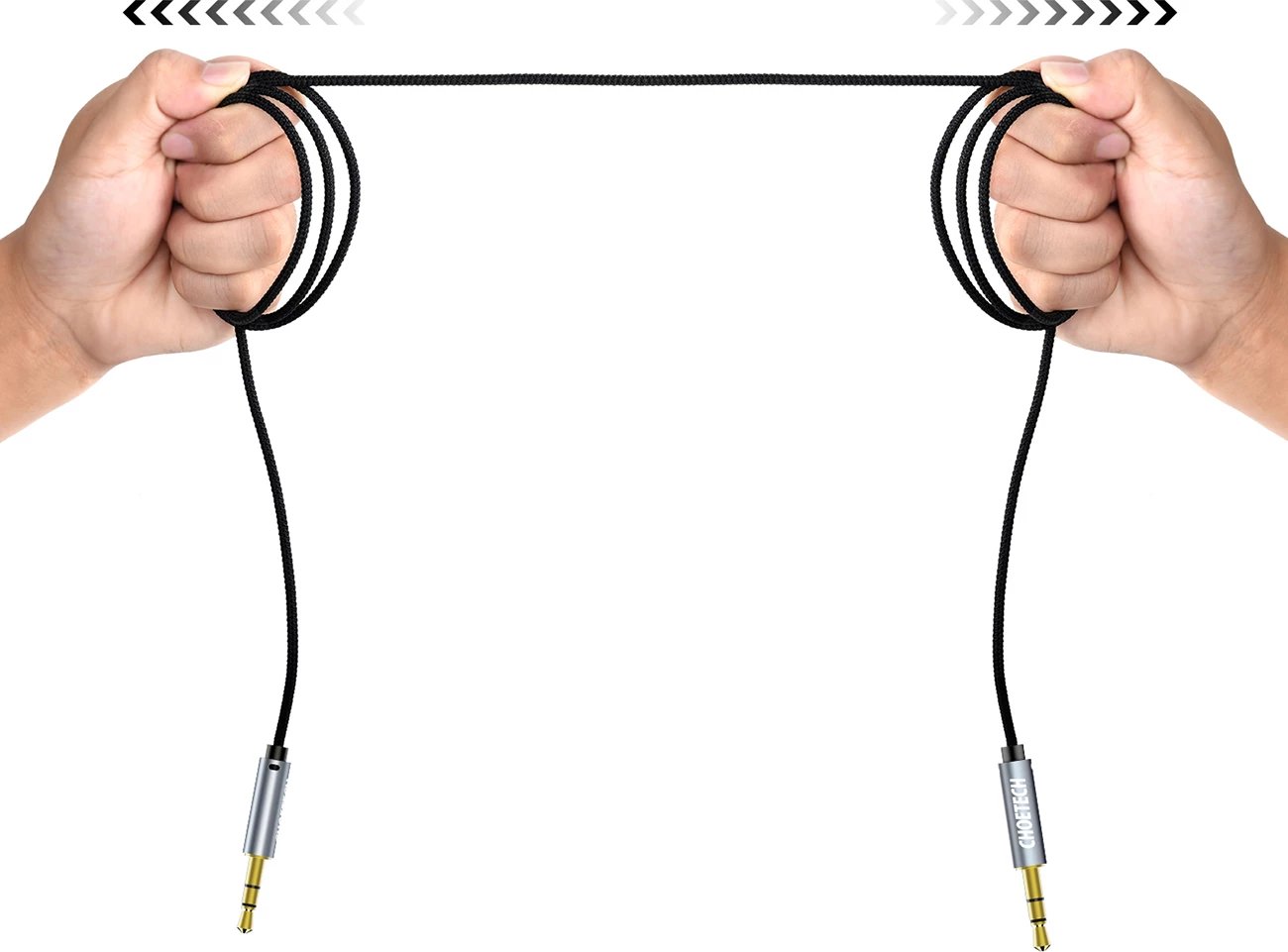 Kabllo audio Choetech AUX002, mini jack 3.5mm (mashkull-mashkull), 1.2m, e zezë