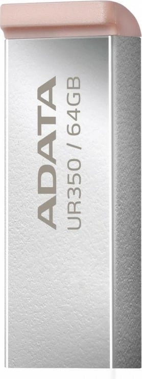 Pendrive Adata UR350 64GB, USB 3.2, Metal, Kafe