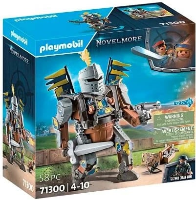 Set lodrash aksion Playmobil Novelmore 71300 me robot luftarak dhe figurina, 58 pjesë