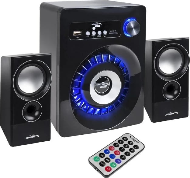Set altoparlantësh Audiocore AC910, 10 W, PC / Laptop, Bluetooth, e zezë