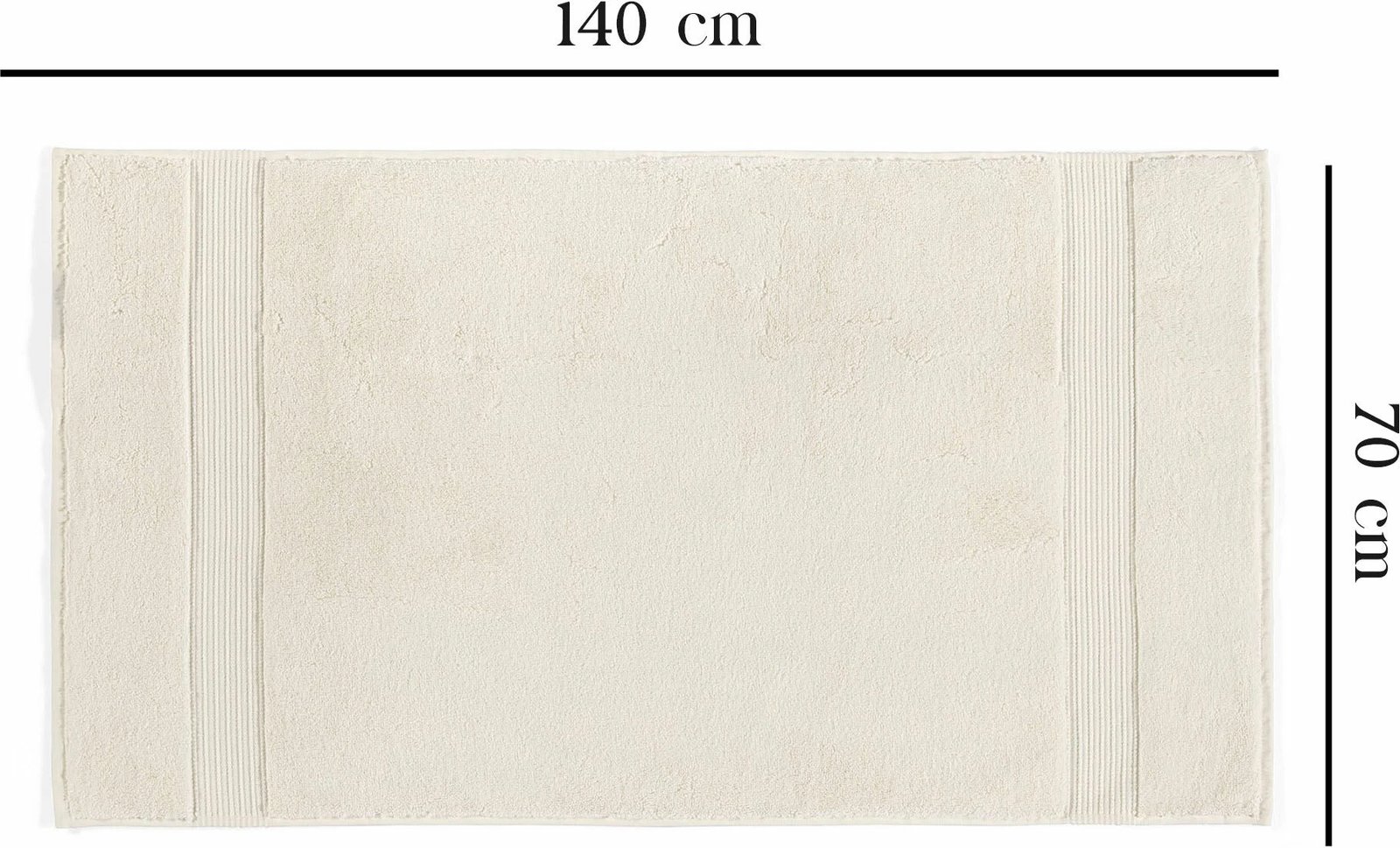 Peshqir banje Mijölnir, Chicago Bath, krem, 70x140cm