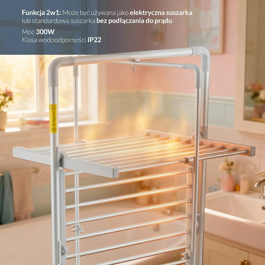 Tharëse elektrike rrobash Adler AD 7829, palosëse, e bardhë