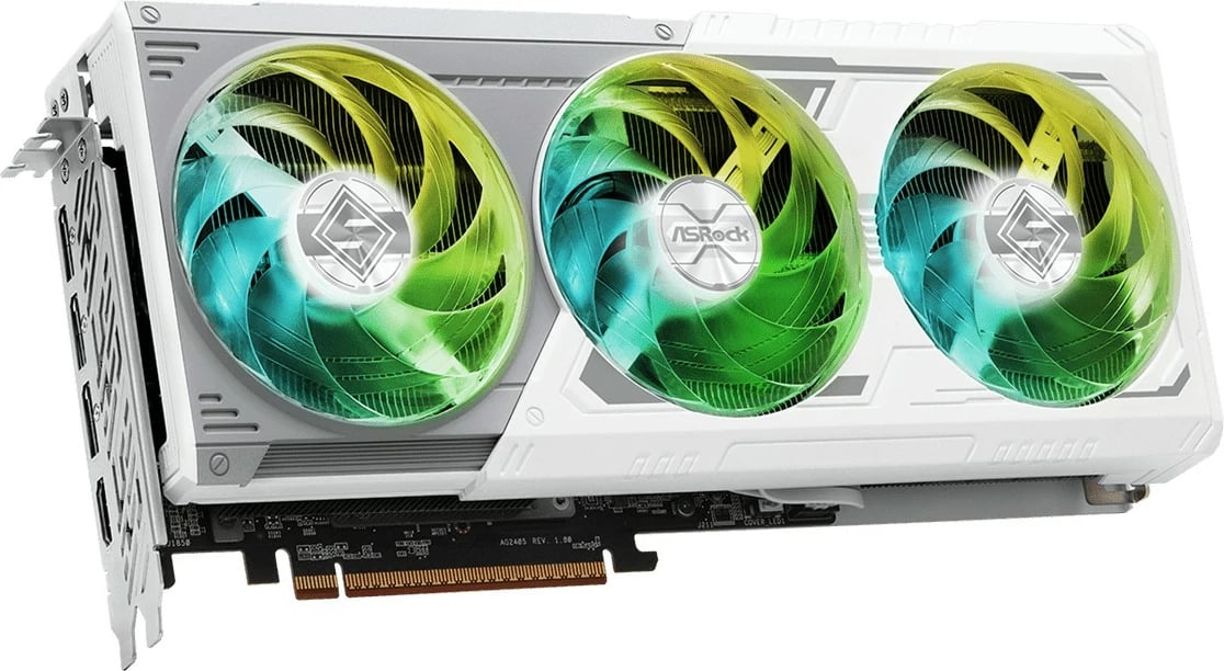 Kartelë grafike ASRock Radeon RX 9070 XT Steel Legend, 16GB, e bardhë