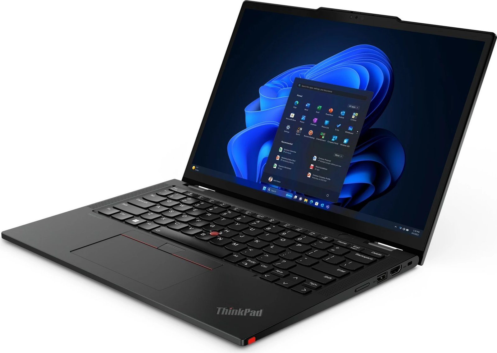 Laptop Lenovo ThinkPad X13 2-in-1 Gen 5, Intel Core Ultra 7, 32 GB RAM, 1 TB SSD, Ekran 13.3 inç, Ngjyrë e zezë