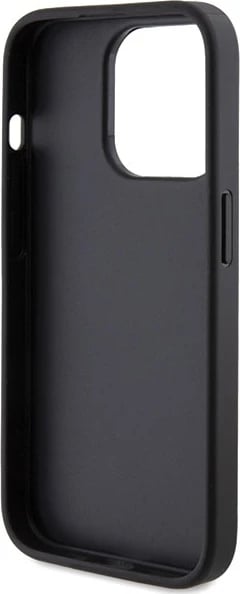 Mbështjellës Guess Glitter Script Big 4G për iPhone 15 Pro, i zi