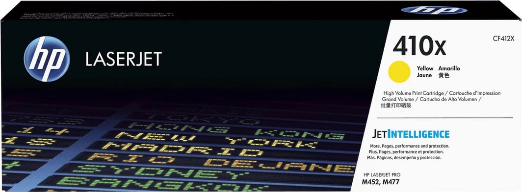 Toner HP 410X CF412X XL 5000 faqe për LaserJet Pro M452/M477 verdhë