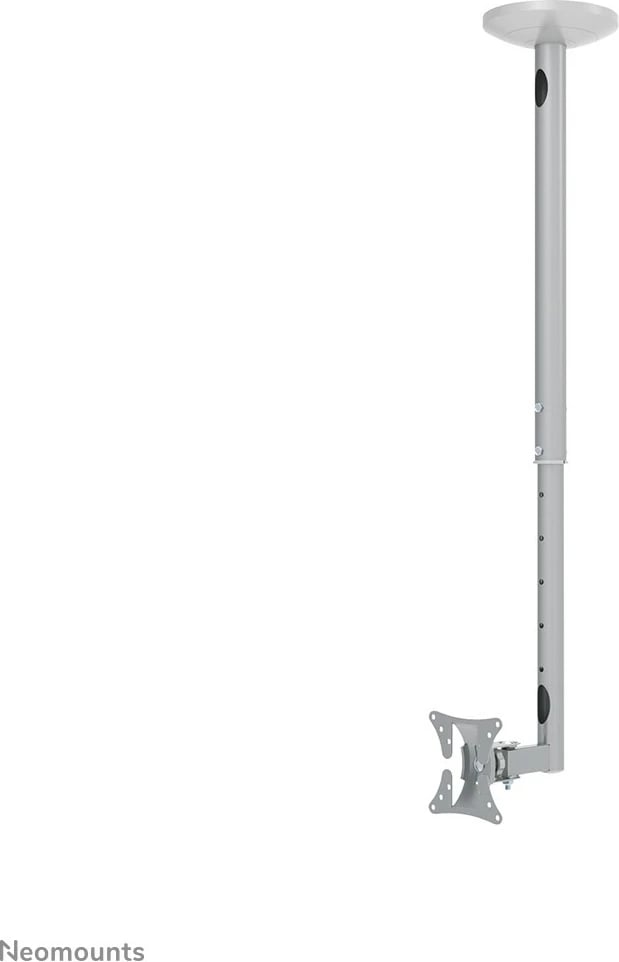 Mbajtës tavani për monitor/TV Neomounts FPMA-C050SILVER, 10-30 inç, rregullim lartësie, argjendtë