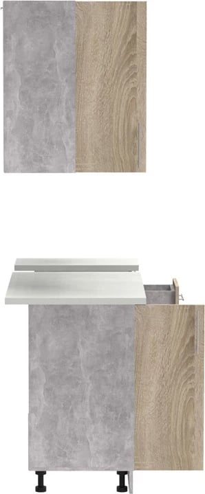 Njësi kuzhine Festa II melamine, ngjyrë sonoma, 120x60x85cm