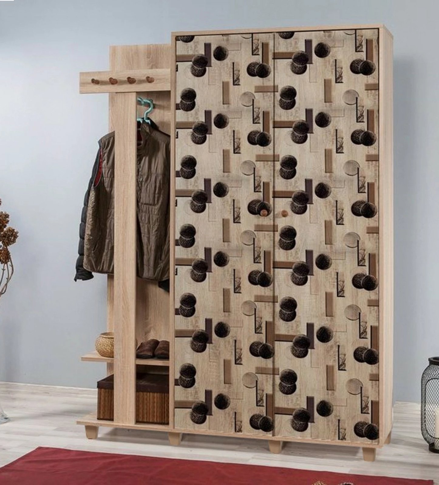 Stendë korridori, ngjyrë lisi Sonoma, Skye Decor Garmanto 135-522