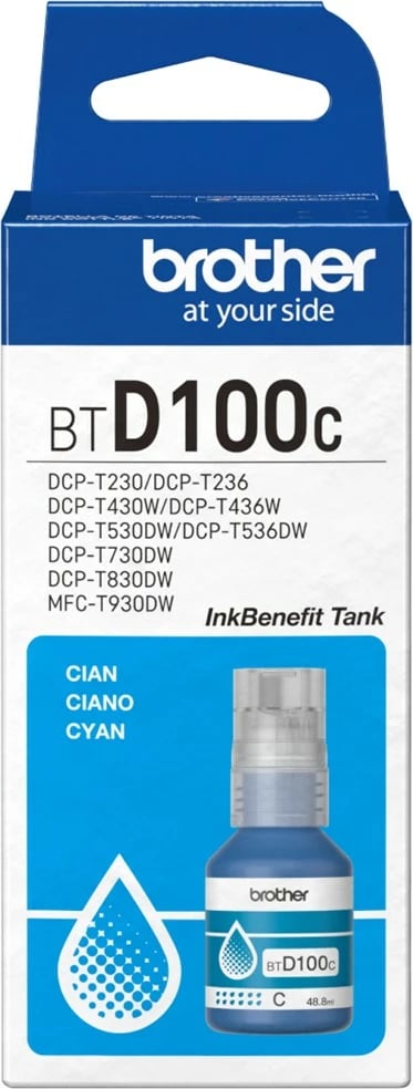 Bojë printeri Brother BTD100C, origjinale, cian