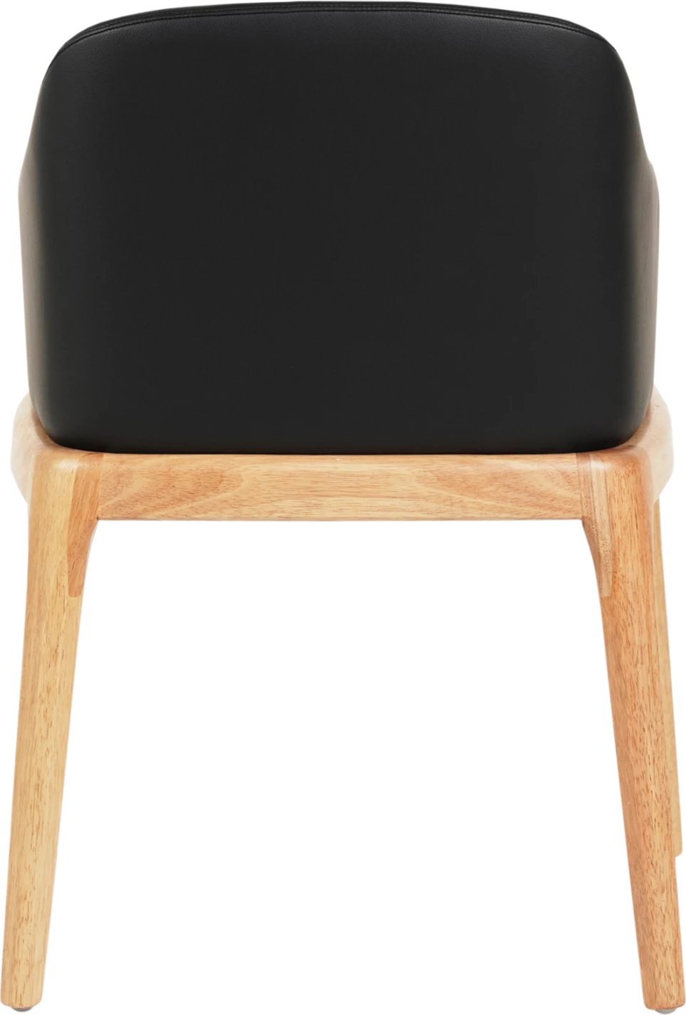 Karrige për ngrënie FURLAN, druri gome, ngjyrë lisi e zezë PU, 54.5x58x78 cm