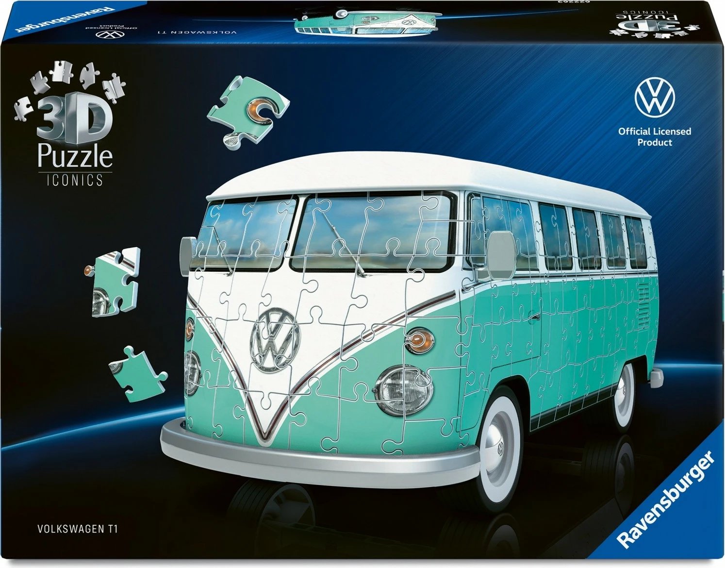 Puzzle 3D Ravensburger Volkswagen T1, 185 pjesë, plastikë, edicion i limitum