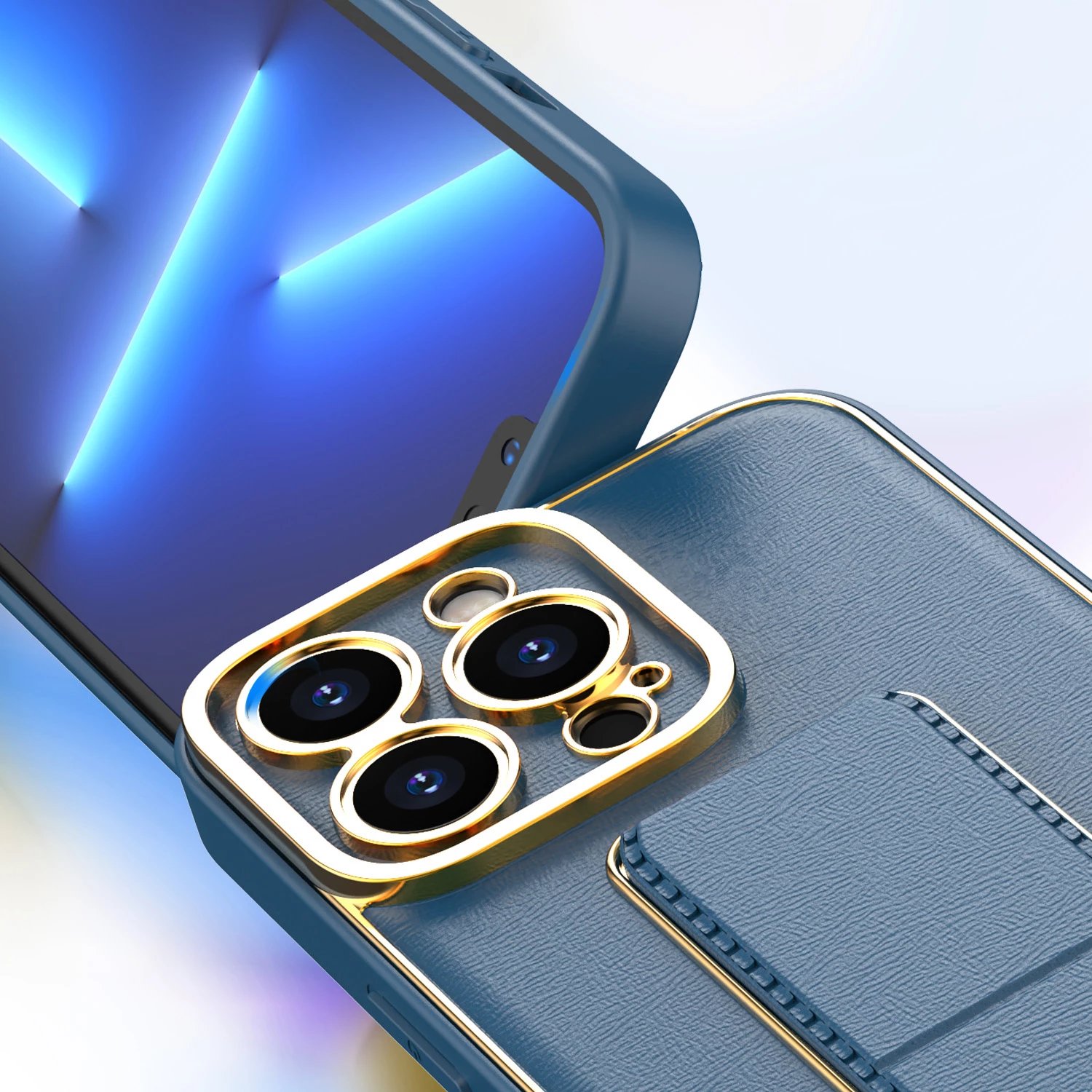 Mbështjellës Hurtel New Kickstand Case për iPhone 12 Pro, me qëndrim, rozë