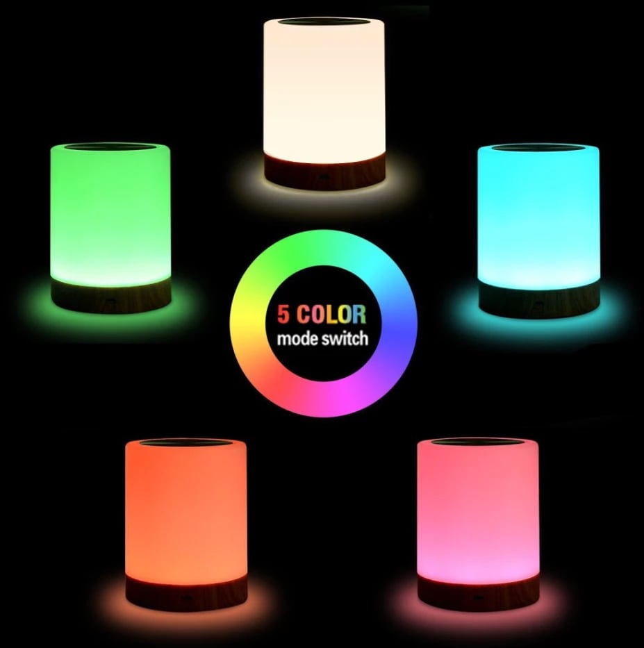 Llambë LED me prekje TECHly, RGB