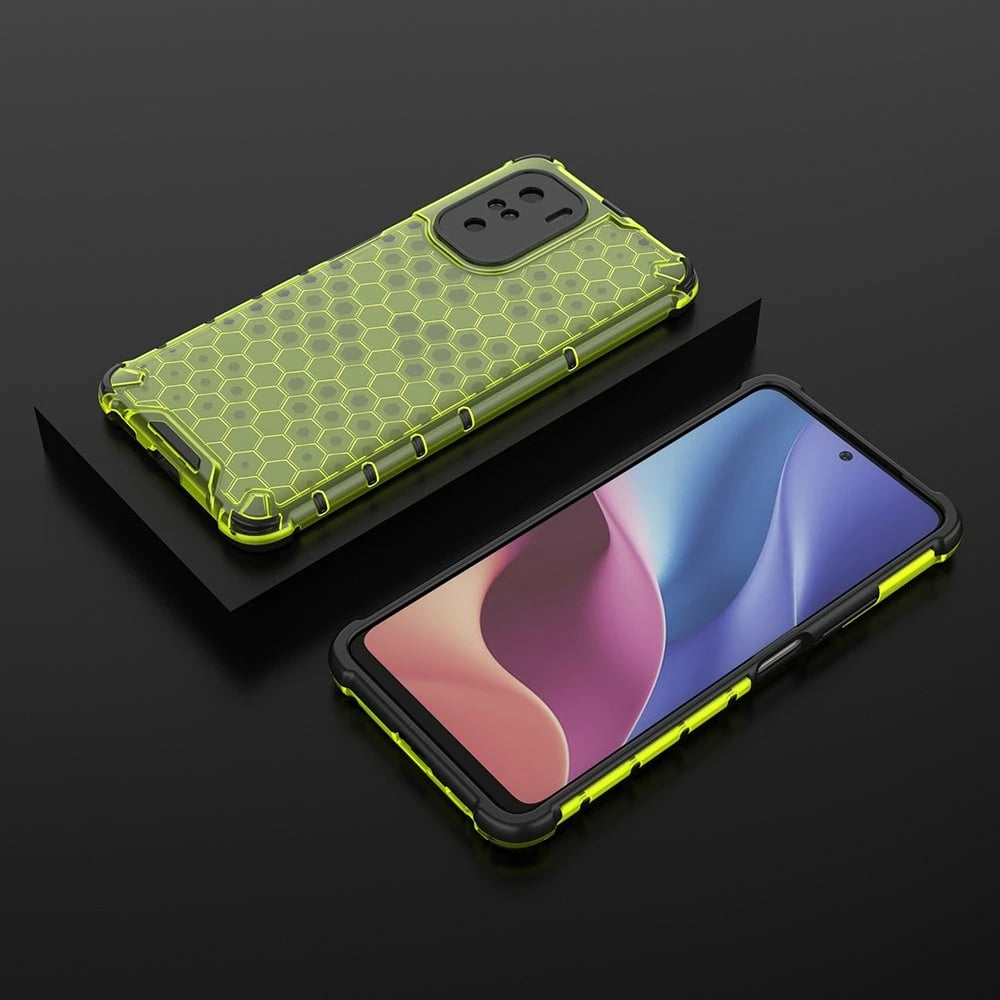 Mbështjellës Honeycomb Hurtel për Xiaomi Redmi K40 Pro+, K40 Pro, K40, Poco F3, Gjelbër Mbështjellës Honeycomb Hurtel për Xiaomi Redmi K40 Pro+, K40 Pro, K40, Poco F3, Gjelbër