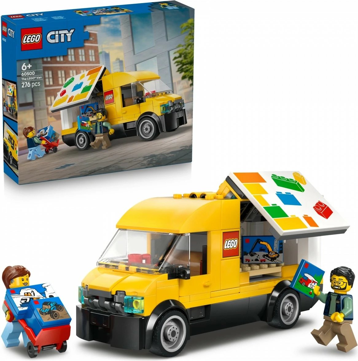 Set ndërtimi, LEGO City, 60500 Van, 276 pjesë, 6+, set mesatar, verdhë
