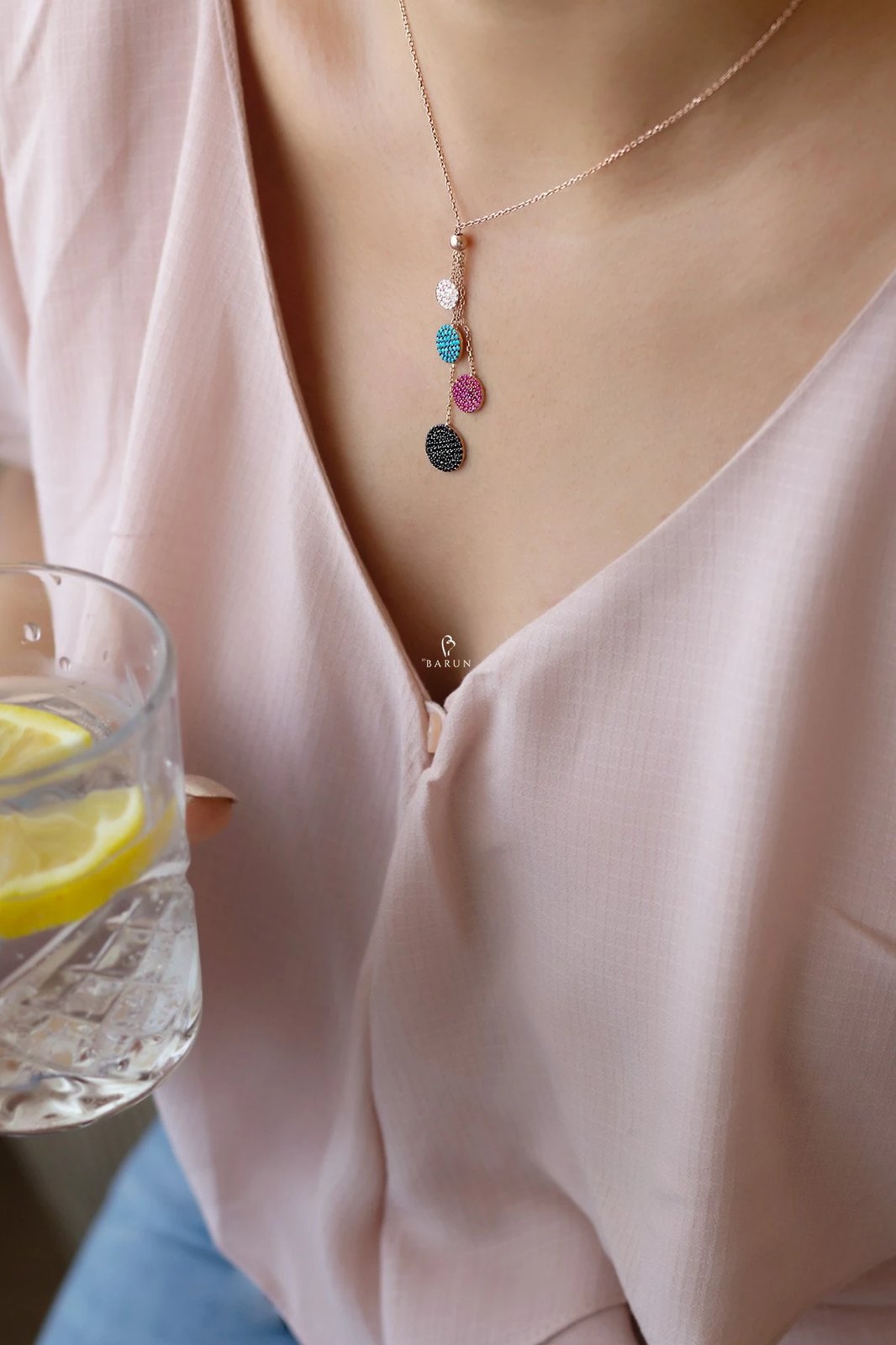 Qafore argjendi shumëngjyrëshe, Jumeon, KL - 0335