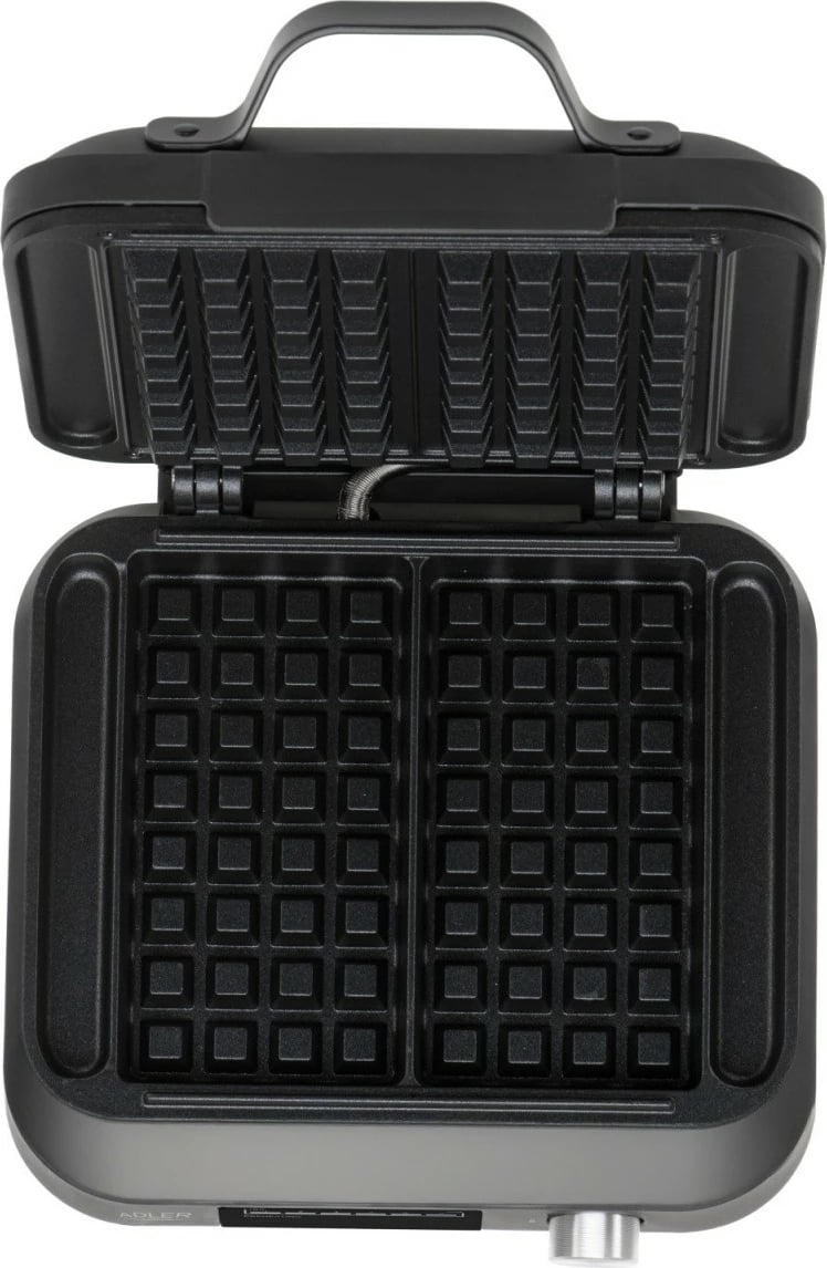 Aparat për waffle Adler AD 3087, me ekran LED, i zi