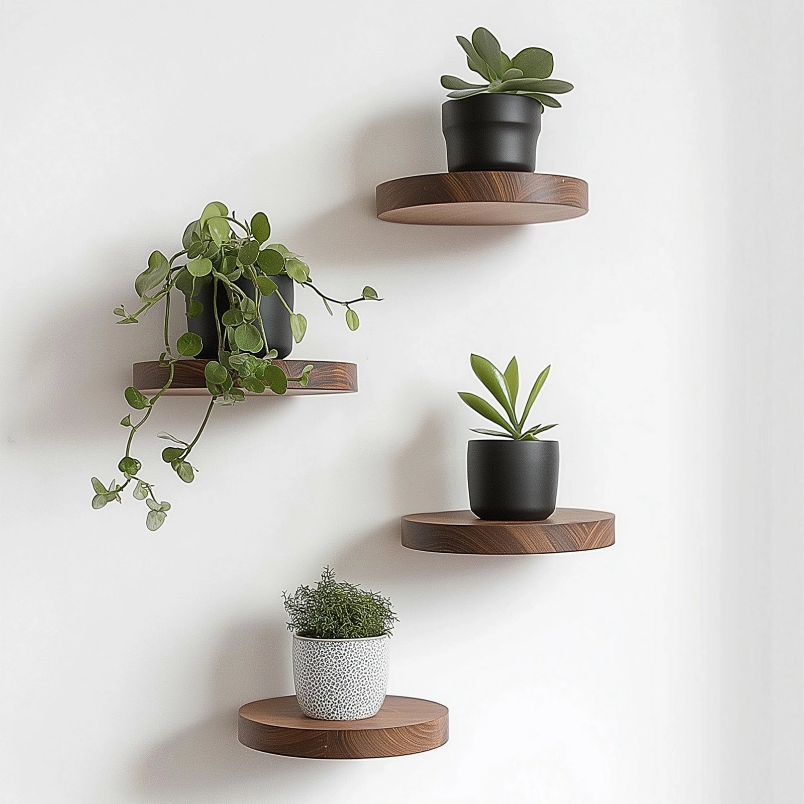 Raf dekorativ prej druri për mur, Skye Decor, Raf282 (4 copë)