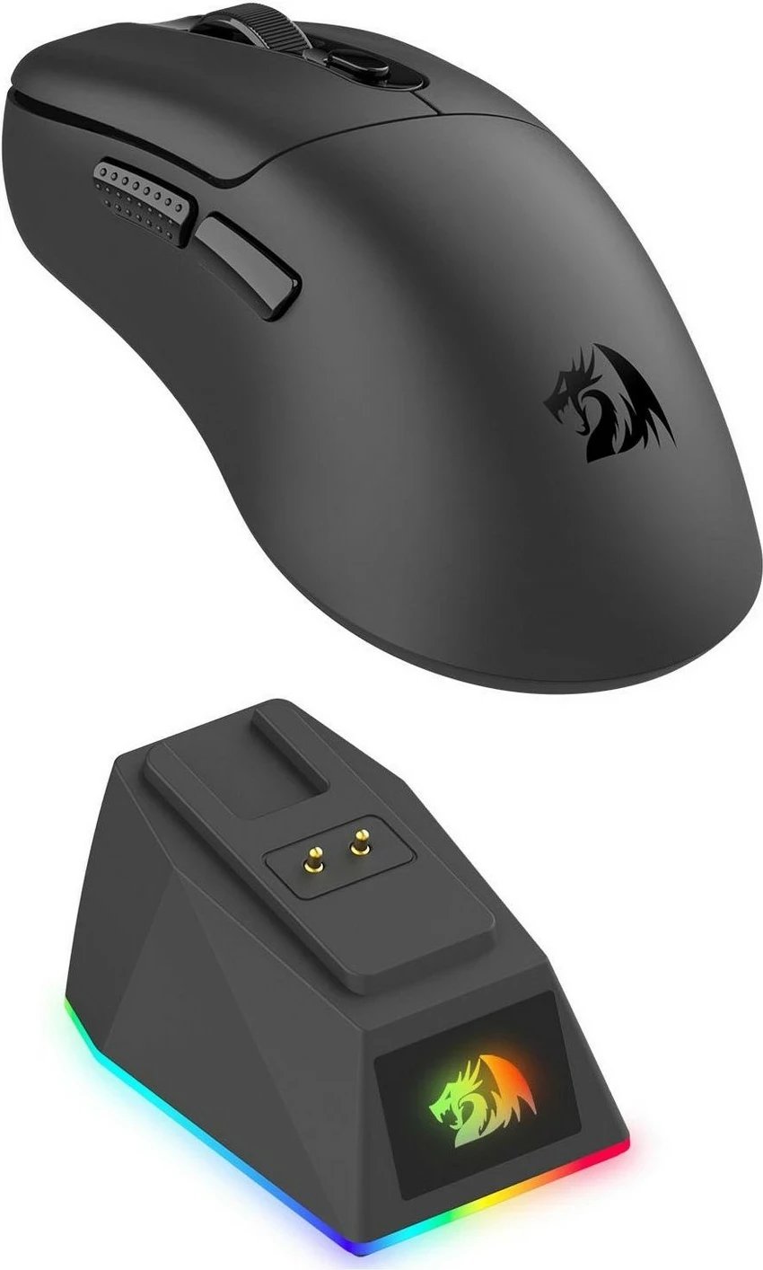 Maus Redragon EBONY, RGB, wireless/wired, 24000 DPI, i zi