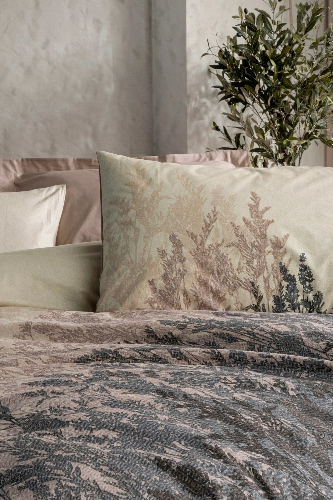 Set mbulesë për jorgan King, L'essentiel, ngjyrë bezhë, Lindon